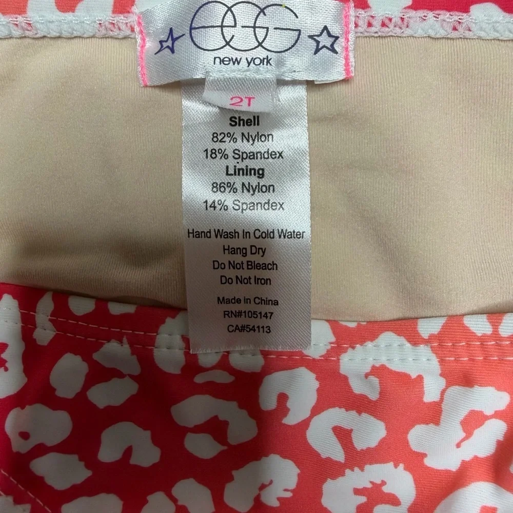Kids Bundle (2) 2T Swimwear 2 PC Sets EGG Cheetah Print / Janie and Jack Floral